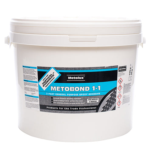 Metolux Metobond 1-1 Epoxy Building Adhesive Light Grey - 10kg