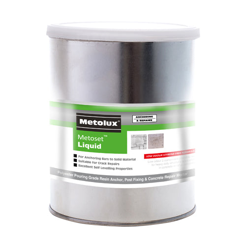 Metolux 2 Part Metoset Liquid Mortar Grey - 1kg
